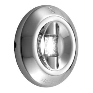 Attwood Marine LED 3-Mile Transom Light - Round, 6556-7 022697655677