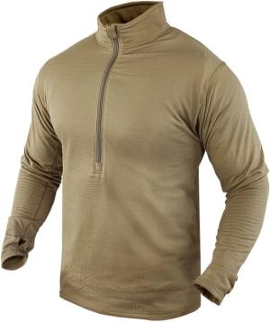 Condor Base II Zip Pullover, Coyote Brown, 2XL, 603-498-XXL