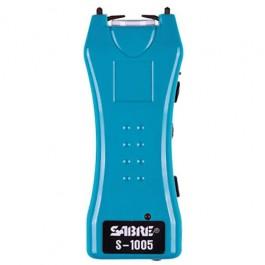 Sabre Defense SABRE Dual Capacitor Stun Gun with LED Flashlight Teal S1005TQ