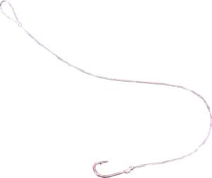 Mustad Classic Snelled Hook, Forged, 1X Long Shank Baitholder, Down Eye, Bronze, Size 4, 6 per Pack, 641-4-6