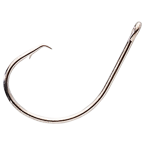 2702 Mustad UltraPoint Demon Circle In-Line Hook - Model 39951NP-BN - Black