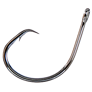 Mustad UltraPoint Demon Perfect Offset 1X Circle Hook Model 39940NP-BN - Black