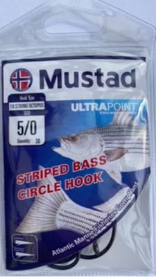 Mustad Striper Pro Pack - Demon Perfect Circle, Size 9/0, 39954NP-BN-9/0-22S