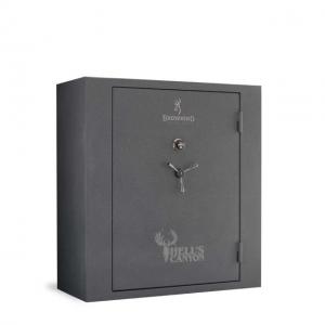 Browning Safes Hells Canyon Extra Wide HC48 Gun Safe,60x55x25in,Textured Charcoal,Black Chrome,Hells Canyon,S and G Mechanical Lock 1601100163 1601100163