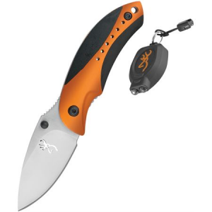 Browning 3710062 ZPK Light Minnow Knife Combo with Black And Orange Aluminum Handle