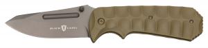 Browning 320175BL Black Label Knives Unleashed Assisted Open, 3 3/8" Blade, Drop Point Blade, Tan, Clam Package