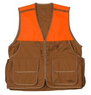 Browning Bird N' Lite 2.0w/o Embroidery Vest, Tan/Blaze, 3XL, 3059325806