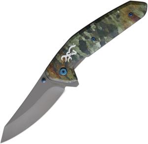 Browning TDX Linerlock Folding Knife, 3.5 gray titanium coated stainless blade, Aluminum handle, 3220327