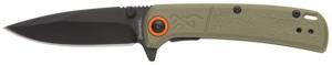 Browning Buckmark Slim Small Folding Knives, 3.125in, D2, Polymer, Sage Handle, 3220543 023614982975