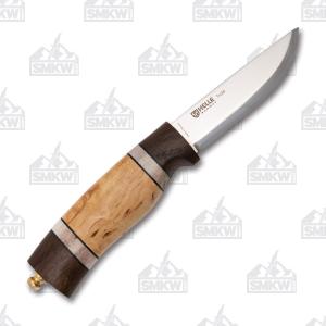 Helle Trofe Stainless Steel Blade Oak/Leather/Staghorn/Curly Birch Handle 023890040010