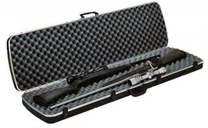 Plano 10252 Gun Guard DLX Double Scoped Rifle Case Alligator Textured Poly Black 024099001281