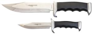 Humvee Accessories HMVBC02BK Bowie Knife Multiple Stainless Steel Fixed Black Pakawood 024718263076
