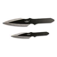 UZI 8&amp;quot; and 6&amp;quot; Throwing Knife Set with Nylon Sheath 024718926537