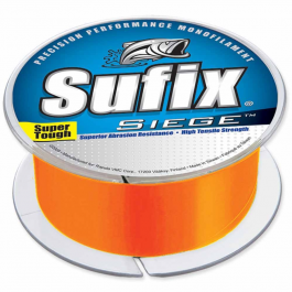 Sufix 662-104NT Siege Line 4 lbs Tested, 0.008" Diameter, 330 Yards, Neon Tangerine