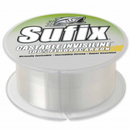 Sufix 680-1006C Castable Invisiline Fluorocarbon Line 6 lbs Tested, 0.008" Diameter, 600 Cards, Clear