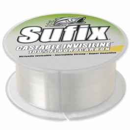 Sufix 680-1008C Castable Invisiline Fluorocarbon Line 8 lbs Tested, 0.009" Diameter, 600 Cards, Clear