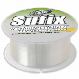 Sufix 680-1014C Castable Invisiline Fluorocarbon Line 14 lbs Tested, 0.013" Diameter, 600 Cards, Clear
