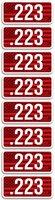 MTM AMMO CALIBER LABELS .223 8-PACK 026057322230