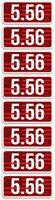 Mtm Ammo Caliber Labels 8pk 5.56 CL556