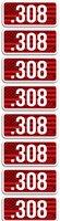 Mtm Ammo Caliber Labels 8pk .308 026057323084