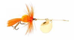 Joe's Flies Short Striker Classic In-Line Spinner Fly, Sz 8, Cheez Eggs Fly, 167-8