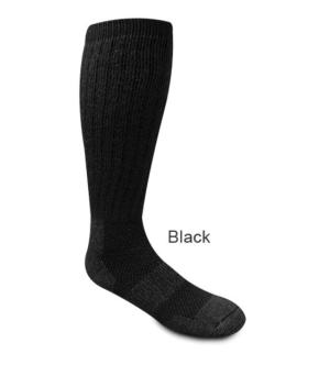Covert Threads Ice Military/ Hunting Wool Sock Desert 1pr, Black, Size 4-8, 3455 BK