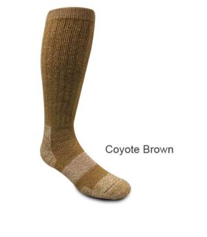 Covert Threads Ice Military/ Hunting Wool Sock Desert 1pr, Coyote Brown, Size 4-8, 3455 CB