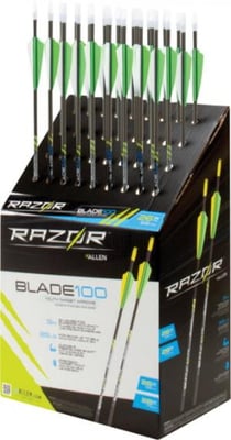 Allen Razor Blade100 Youth Arrow, Neon Green/Yellow, 28in, 9228-PDQ