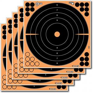 Allen Ez-Aim Splash Adhesive Round Bullseye Targets 12" x 12" 100-Pack Orange 026509051374