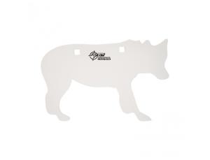 Allen EZ-Aim Shooting Silhouette Target Handgun/Rifle Coyote White Powder Coated Steel 12" W x 8.25" H x 3/8" Thick 026509062493