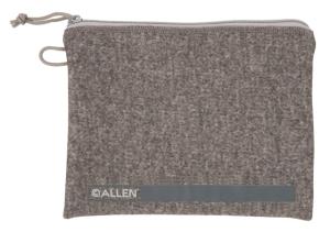 Allen 3627 Pistol Pouch Made Of Gray Polyester With Lockable Zippers, ID Label