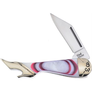 Frost SW183RW Leg Knife Red Swirl MOP