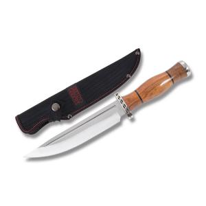 Frost Cutlery Sharps Cutlery Hunter Stainless Steel Blade Brown Wood Handle SHP-011