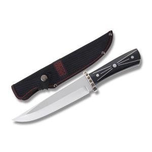 Frost Cutlery Sharps Cutlery Bowie Stainless Steel Blade Black ABS Handle SHP-002