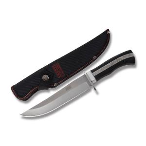 Frost Cutlery Sharps Cutlery Hunter Stainless Steel Blade Black Wood Handle 026615083979