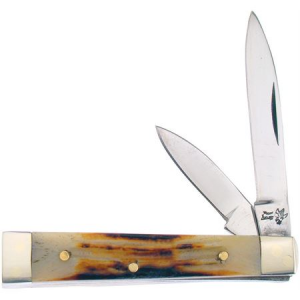Frost 14974SC Baby Doc Folding Pocket Knife with Brown Second Cut Bone Handle