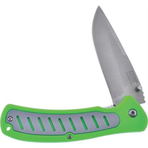 Frost 19216ZGR Zombie Green Drop Point Linerlock Folding Pocket Knife