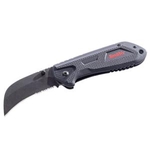 Smiths Edgework-Site Hawk Bill Foldiing Knife, 2.7 in, Frame Lock, Black, 51240