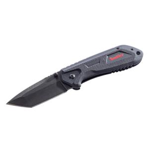 Smiths Edgework-Site American Tanto Folding Knife, 3 in, Frame Lock, Black, 51242