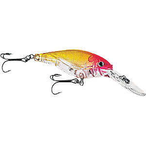 Berkley 1290501 Flicker Shad Pro Flash Hard Bait 2 3/4" Length, 11'-13' Swimming Depth, 2 Hooks, Flashy Purple Tiger, Per 1