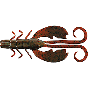 Berkley 1307382 Powerbait Crazy Legs Chigger Craw 4" Length, Green Pumpkin, Per 8