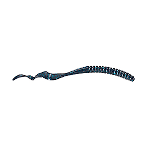 Berkley 1307477 PowerBait Power Worm Soft Bait 7" Length, Black Blue Fleck, Per 13