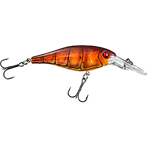 Berkley 1431216 Bad Shad Hard Bait Lure 2 3/4" Length, 1/3 oz, 6'-9' Depth, 2 Hooks, Fool's Gols, Per 1