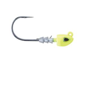 Berkley Fusion19 Swimbait Jighead, Hook Size 5/0 L, Tackle Size 1oz / 28g, Chartreuse, FSN19SWBJ1-5/0L-CH