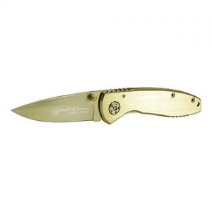 Schrade Gold Bk Ctd DPBld Gold AlHdl CK110GL