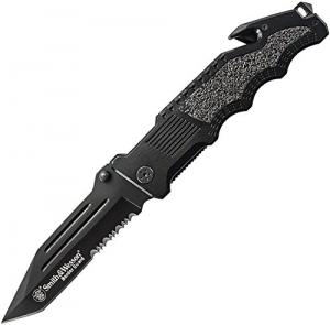Smith &amp; Wesson Black Border Guard 4.4 Inch Tanto Knife 028634702466