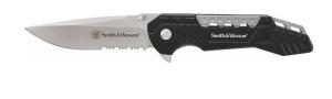 Smith &amp; Wesson Drop Point Folding Knife 3.6" Blade Drop Point 028634992423