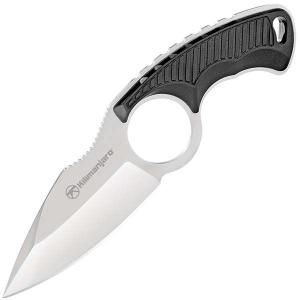Kilimanjaro Gear Stretta Neck Knife,Plain Edge,Black Handle w/Sheath KJ910106 028907213286