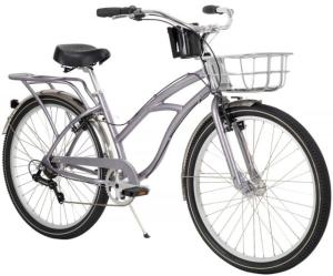 Huffy Airway 6-Speed Premium Cruiser Bike - Women's, Silver, 26in, 26031