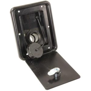 Thetford Gravity Water Hatch With Keyed Entry - 4-3/8in x 3-1/8in Cutout, Black, 94250